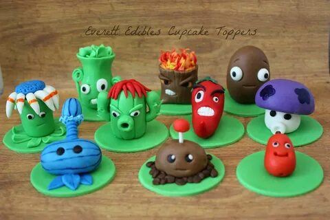 Plants Vs. Zombies 2 Cake Decoration Cupcake Toppers PVZ Fli