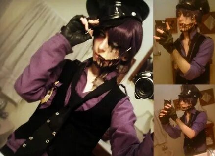 Nightmare purple guy (Makeup test) - FNAF cosplay Fnaf cospl
