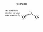 Resonance This is the Lewis structure we would draw for ozon