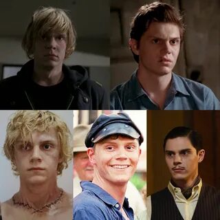 Evan Peters - American Horror Story 1. Tate Langdon 2. Kit W