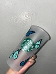 Custom Butterfly Starbucks Cup Venti Cup Personalized Custom