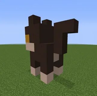 Small Cat Statue - Blueprints for MineCraft Houses, Castles,