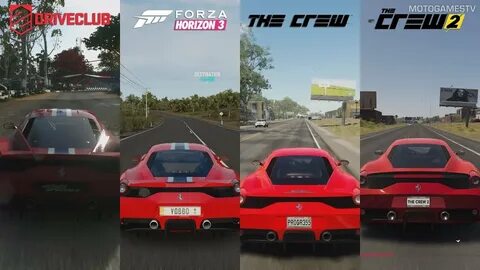 DriveClub vs Forza Horizon 3 vs The Crew vs The Crew 2 - Fer