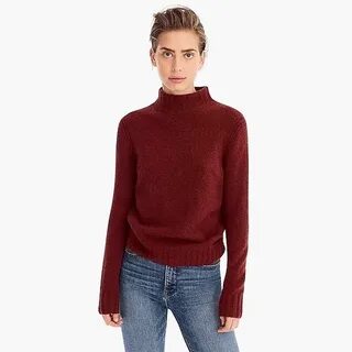 colorblock turtleneck sweater in supersoft yarn OFF-68