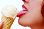 Скачать обои lips, ice cream, tongue, раздел еда в разрешени