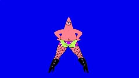 Blue Screen Patrick Leg Dance (SpongeBob) - YouTube