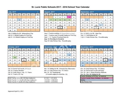 St Lucie County Schools Calendar 2022 - June Calendar 2022