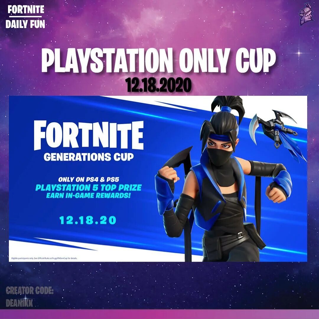 "NEW PlayStation Only Cup!You can win the Indigo Kuno Outfit and Indig...