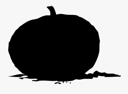 Transparent Jack O Lantern Silhouette Png - Cartoon Pumpkin 