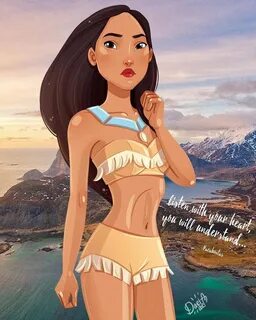 Disney Princess in swimsuits with real backgrounds - YouLove