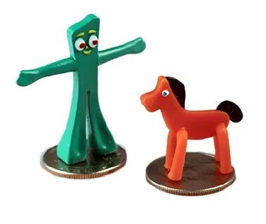 WORLD'S SMALLEST CLASSIC TOY SINGLE LOOSE GUMBY & POKEY soko