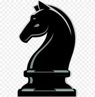 knight svg horse silhouette - knight chess piece PNG image w