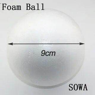 Free Shiping Size 9cm Natural White Styrofoam Round Balls Cr