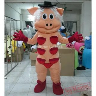 Adult Sexy Pig Mascot Costume