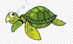 морская черепаха, черепаха, мультфильм