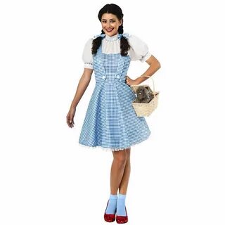 Dorothy Wizard of Oz Country Girl Gingham Dress Up Halloween