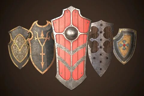 Knight Shield Collection 3D Weapons Unity Asset Store