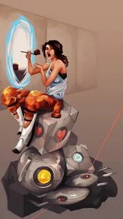 Portal: Clever Girl Portal art, Portal game, Portal