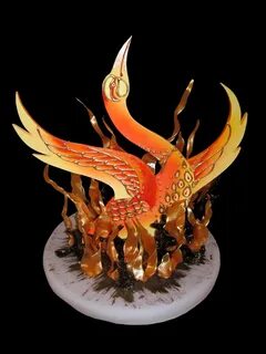 Pastillage Phoenix by plangkye on deviantART Pulled sugar ar