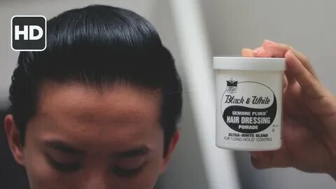 Black & White Hair Dressing Pomade Review -- Amazing for the