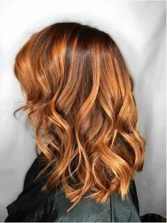 Copper melt Color melting hair, Copper balayage, Short hair 