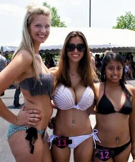 Small boobed bikini girls