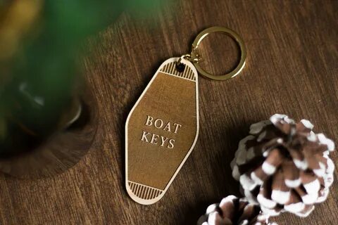 BOAT KEYS hotel keychain // boat key tag // lake keychain //