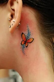 Татуировки для девушек бабочки (59 фото)