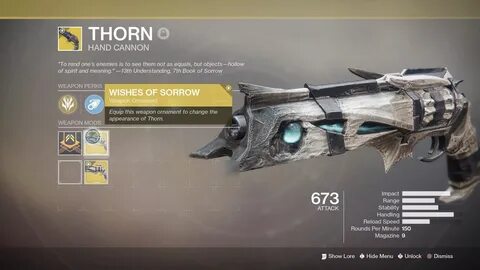How To Get Thorn Destiny 2 New Light
