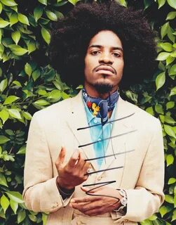 Andre 3000 Autographed Signed 8X10 Photograph 'Roses' COA 'O