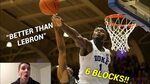 Former D1 Hooper Reacts to ZION WILLIAMSON'S Highlights vs. 