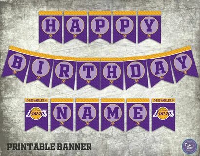 Paper & Party Supplies Cake Toppers & Picks Lakers Party Lak
