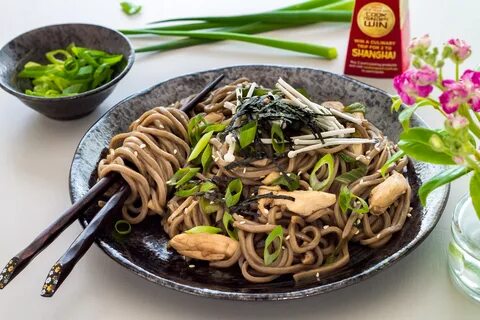 Soba Noodles with Chicken & Mushrooms Asian Inspirations