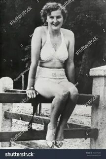 Eva Braun Two Piece Bathing Suit Stock Photo 754279285 Shutt