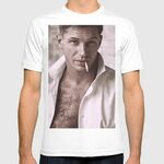 Tom Hardy Hardy Tshirt by sandrab White 2XLARGE Mens Fitted 