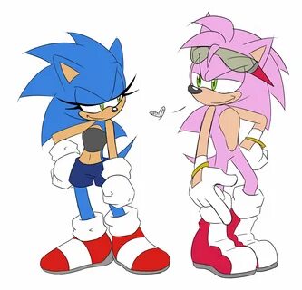 Tee ✨ COMMISSIONS OPEN! on Twitter: "Female Sonic and male A