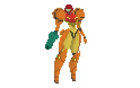 8 Bit Pinup Samus Metroid Samus Samus Pixel Art Characters -