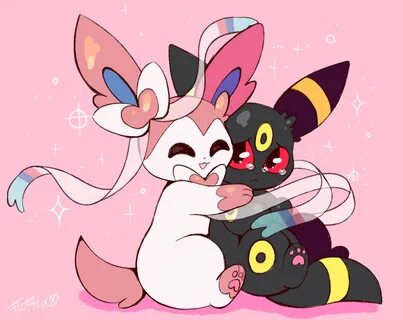 Sylveon & Umbreon Cute pokemon wallpaper, Fairy type pokemon