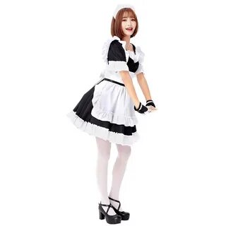 Black Barbie Japanese sweetheart maid restaurant uniforms CO