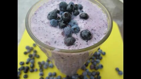 Wild Blueberry Smoothie Using Icelandic Yogurt ☀ - YouTube