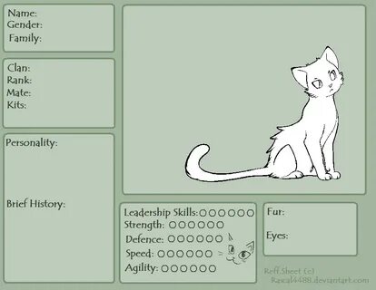 Cat Ref Sheet Base / Image - Whitetail.JPG Warrior Cat RP Wi