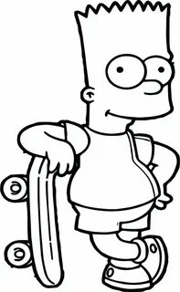 Simpsons Coloring Pages Bart Simpson Coloring Pages Homer An