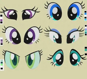 My Little Pony Eyes Doll face paint, Half square triangle qu