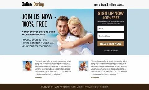 free online dating sign up ppv landing page design Funny dat