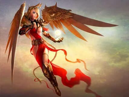 Fantasy Angel Warrior Art