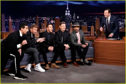 Full Sized Photo of backstreet boys jimmy fallon barbershop 