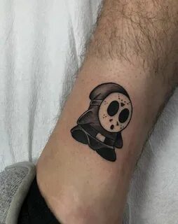 Halloween Shy Guy by Juan at Singleton Tattoo in Dallas TX S