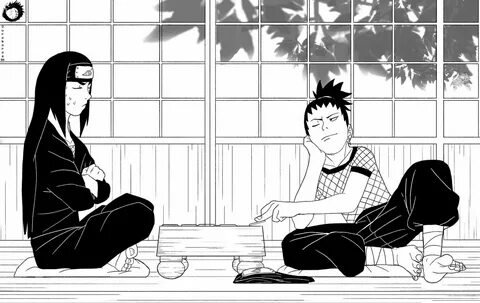 Ouroboros04 on Twitter: "Neji & Shikamaru Playing Shogi Comm