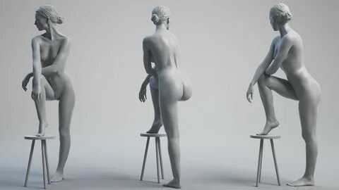 3D Scan Store - 3D Scanned Female Poses