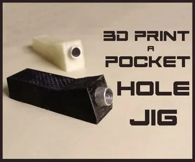 Make a Pocket Hole Jig Pocket hole jig, 3d printing, Woodwor